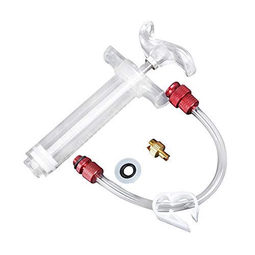 Mayyou Set inyector de sellador,Bike Tubeless Tyre Sealant Injector Tire Repair Tool Kit Filling Tool with Valve Core Removal Tool