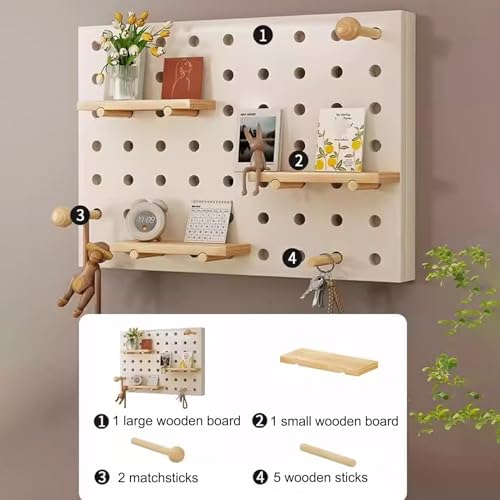 Panneau électrique mural avec étagères perforées pour un rangement modulable