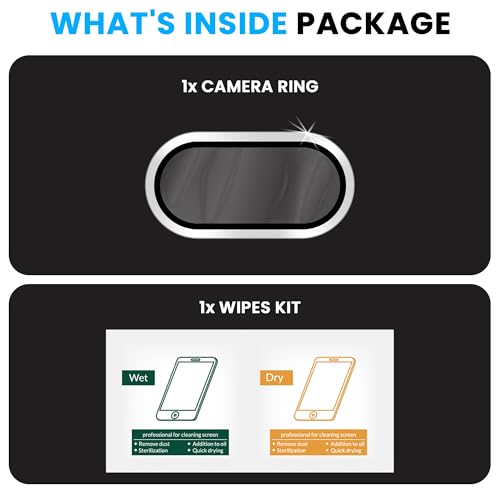 Image of FIRST MART Silver Camera Ring Guard Protector for Samsung Galaxy F70e, Samsung M07 and A07 | Tempered Glass with Metal Alloy Rings, HD Clear, Scratch Resistant, Case-Friendly | Pack of 1