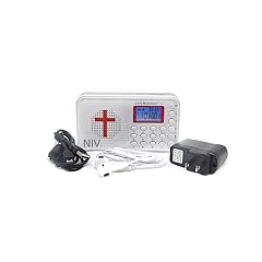 Daily Meditation NIV Audio Bible Player - New International Version Electronic Talking Bible with Charger and Earphone, Portable to Listen at Anywhere Anytime
