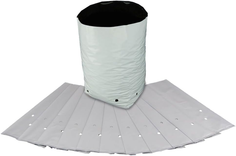 100-Pack HTGSupply 1/2-Gallon Poly Grow Bag Planters (100 Bags)