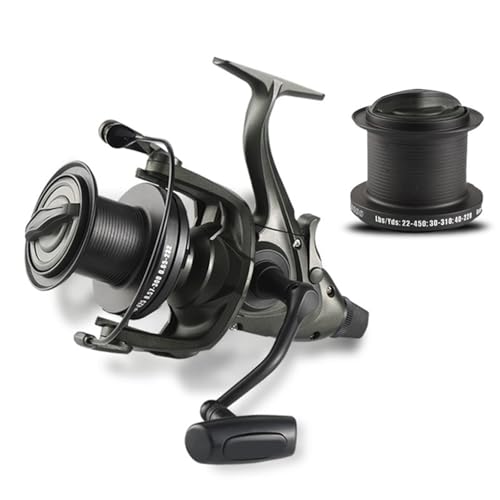 Moulinet rotatif mer avec bobine de rechange - Puissance 39.5LBS gaucher droitier