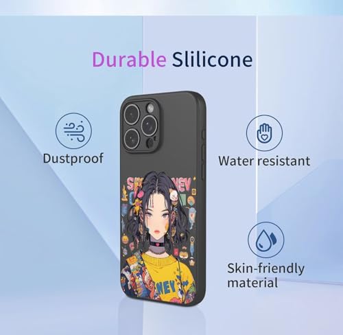 YUECXIN Case for Vivo Y28 4G, Ultra thin Liquid Silicone Silky Soft Touch Cute Pattern Girls Cover - Image 4