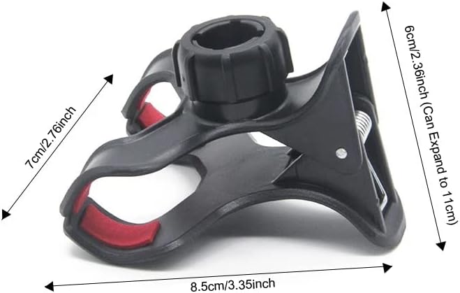 Miniatura 2 de Paquete de 3 abrazaderas de cuello de cisne de repuesto para teléfono, clip universal de montaje de bola de 0.67 pulgadas para manguera flexible de