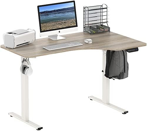 L-Shaped Electric Height Adjustable Standing Desk - Thumbnail 4
