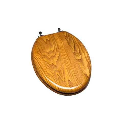 Bath Décor Natural Wood Toilet Seat Cover