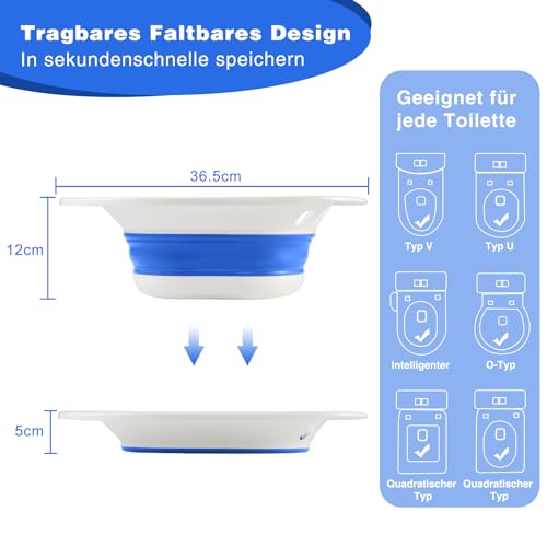 Sitzbad Deanic für Toilette Faltbare Wanne für Hämorrhoiden