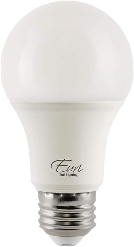 Euri Lighting EA19-5020cec,CA Compliant LED A19 9W(60W Equal),810lm, DIM,90+ CRI 2700K (Warm White) Damp Rated,Fully Enclosed Rated UL,CEC, JA8,5YR,25K HR WTY-(1 Pallet of 84 Packs, 4200 Count Total)
