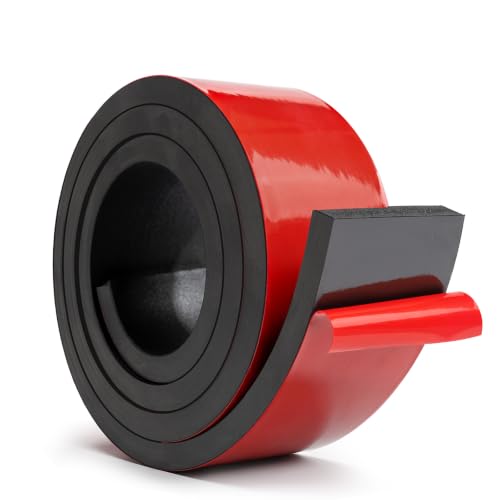 Adhesive Neoprene Rubber Strips Rolls 2" Wide x 1/2" Thick x 5ft Long