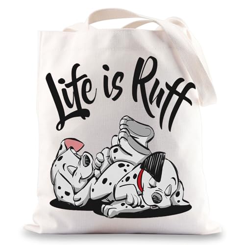 BWWKTOP One Hundred & One Dalmatiner Matians Dog Tote Bag Pongo & Perdita & Roger Fans Geschenk Roger und Anita Umhängetasche, Hundert Hund, Einheitsgröße