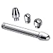 Enema Nozzle Shower 3 Heads Aluminum Vaginal Anal Cleaner Colonic Douche System Cleaner Non-Toxic by Apowan