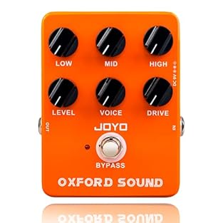 Classic pedal--JOYO JF-22 Oxford Sound reproduces the sound of Orange amp, bringing out the classic British rock of the 70's. It offers more versatility, which performs great for clean, distortion and more. User-friendly pedal--very easy to operate, ...