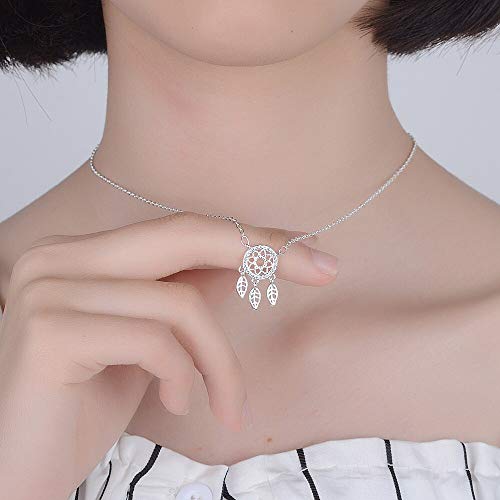 Collana in argento sterling 925 acchiappasogni