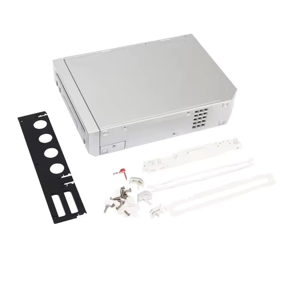 IFEEHE Full Set Shell Case Cover Housing With Buttons For Wii Console Mod Case Replacement (Silver)