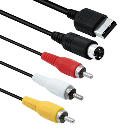 Gam3Gear S AV S-Video Cable de audio RCA de video para Sega Dreamcast