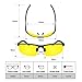 BLUPOND Set of 2 HD Day and Night Driving Glasses for Men and Women - Polarized Sport Sunglass and Yellow Night Vision Glass With Car Clip Holder (1 Yellow Lens + 1 Black Lens)