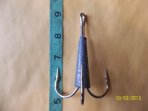 SNAG HOOK SIZE 12/0 Weighted Treble Snagging Hook 3 OZ