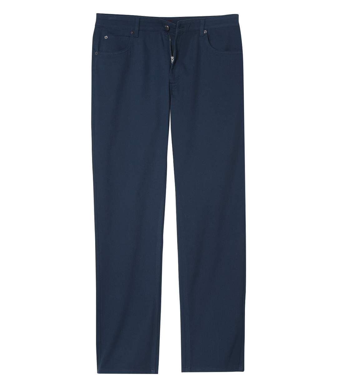 ATLAS FOR MEN - Pantalon Regular Twill Stretch Confort - W48 Marine