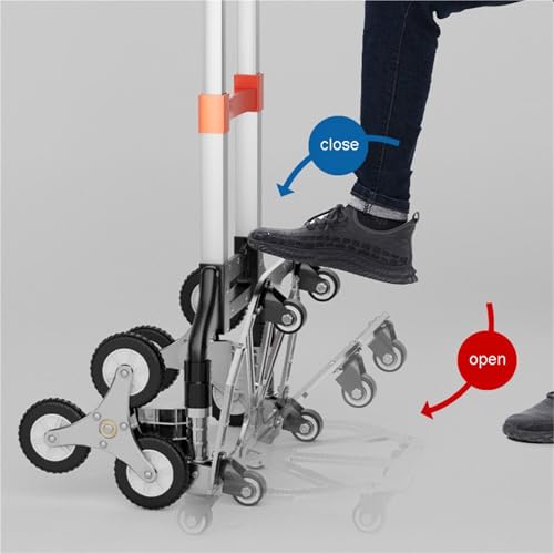 Chariot pliable escalier portable manutention bagages et roues