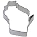State of Wisconsin Tin Cookie Cutter 4"