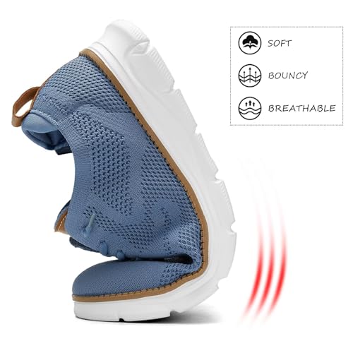 Image of Mens Casual Dress Shoes Fashion Mesh Oxfords Business Walking Work Sneakers Comfortable Lightweight Soft Sole