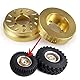 Runup 4 Stück Messing RC Innenrad Gewicht Stapel Gegengewicht für 4,8 cm/5,6 cm Beadlock Räder Felgen Axial SCX10 90046 TRX4 TRX6 1/10 RC Crawler Auto