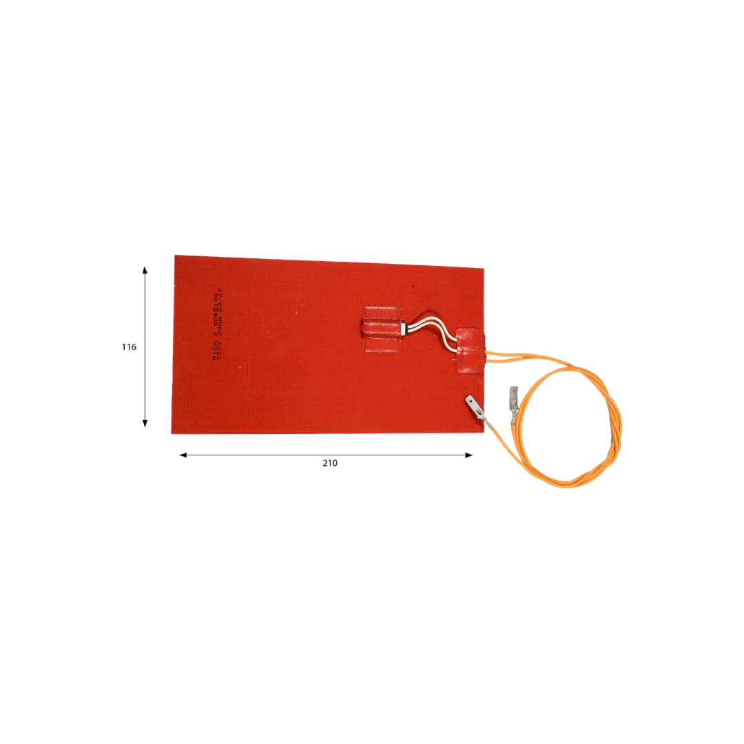 Resistencia silicona autoadhesiva para evaporador 200W 220V | Para buffets, mesas cálidas, vitrinas refrigeradas | Calentadores de aceite | Prensas térmicas, moldes, placas calefactoras