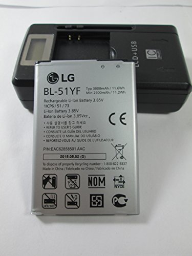 Replacement battery for LG G4 ,Stylo Ls770. Part # BL-51 YF 3000mAh W / charger