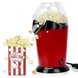 Hot Air Popcorn Poppers Home Electric Popcorn Maker 1200W Machine Lid Oil-Free BPA-Free Fast Home...