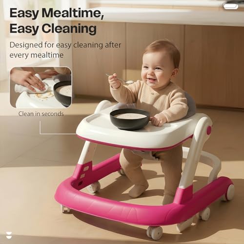 Image of StarAndDaisy Baby Walker for 6-18 Month Baby Boy & Girl /Height Adjustment, Musical Tray & Speed Control /Baby Walker for Kids with Safety Wheels and Comfortable Seat