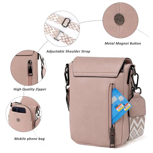 Image of TANTOMI Small Crossbody Bags for Women Trendy, Cell Phone Purses Wallet with 4 Card Slots, Small Purses with Adjustable Strap