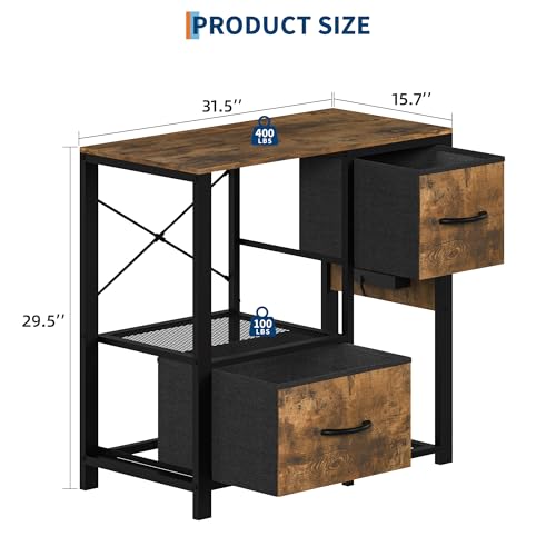 Image of Garvee 20-29 Gallon Fish Tank Stand with Power Outlets, Heavy Duty Metal and Wood Aquarium Stand with 4-Tier Open Storage Shelves and Sturdy Legs