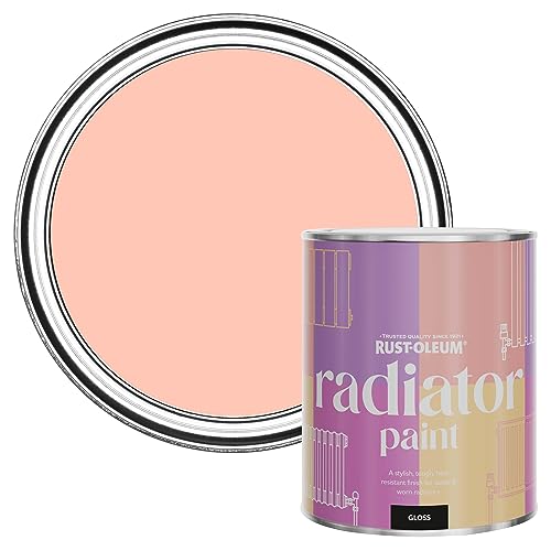 Rust-Oleum Peach Heat Resistant Radiator Paint in Gloss Finish - Happy As A Clam 750ml