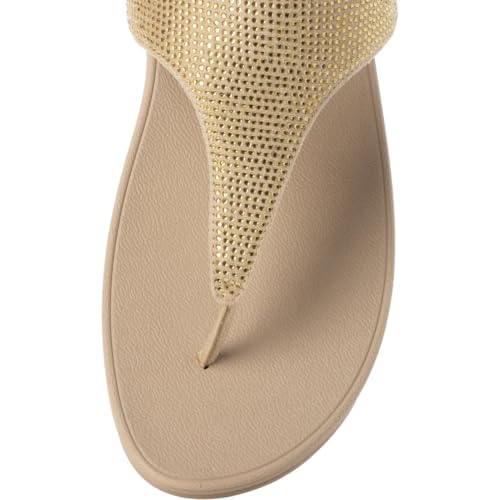 Image of FitFlop Women's Lulu Crystal Embellished Toe-Post Sandals | Casual Sandals