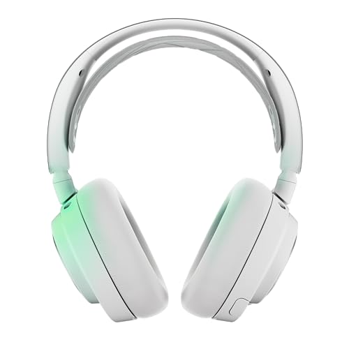 SteelSeries Arctis Nova Pro Wireless Xbox Blanc - Casque Gaming multisystème - Haut-parleurs magnétiques néodyme - ANC - Autonomie illimitée - Micro ClearCast Gen2 - Xbox, PC,PS5,PS4, Switch 2 -Blanc