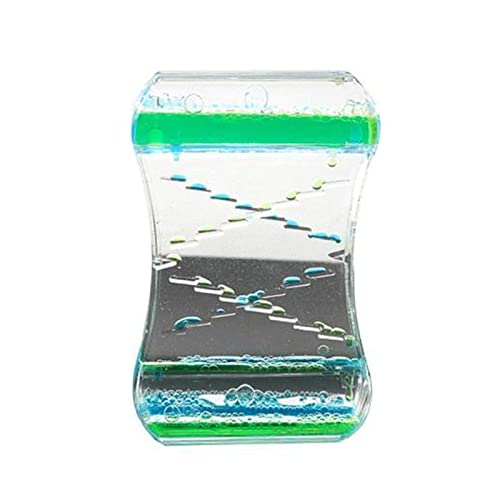砂時計 液体モーションバブルドリップオイル砂時計タイマークロックキッズトイホームデコレーションギフト 砂時計 30分 (Size : Blue Green)