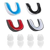 Pevlkawr 4 Piezas Protector Bucal Deportivos Protector Bucal Adultos Y Niños Bucal Boxeo Adulto Bucal Rugby Niño Para Artes Hockey, Fútbol - Adultos,marciales, Mma, Boxeo, Kickboxing