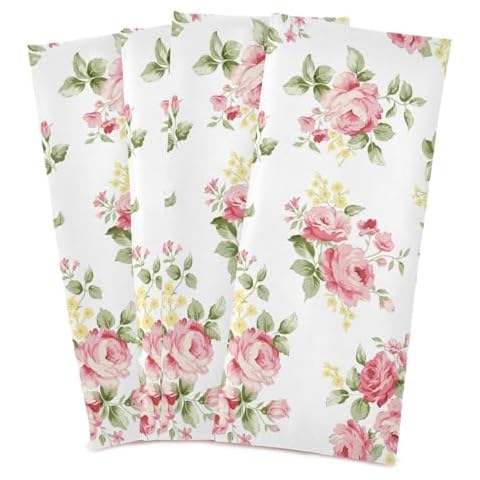 Senya Pink Rose Kitchen Towels 4 Pack Cover