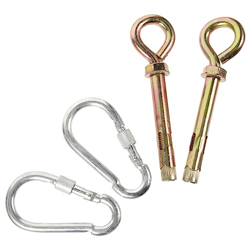 OFFSCH 1 Set Hammock Hooks Heavy Duty Ceiling Hanger Chair Wall Mounted for Bedroom Cooling Stainless Steel