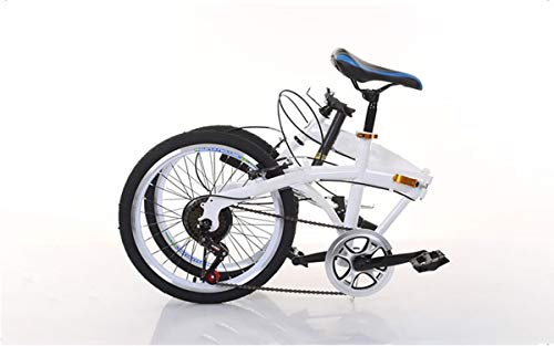 Vouwfiets, Heren Dames Vouwfiets + 20 in City Vouwbare Mini Compacte Fiets Urban Commuter Adult Cruiser Bike - Afbeelding 3
