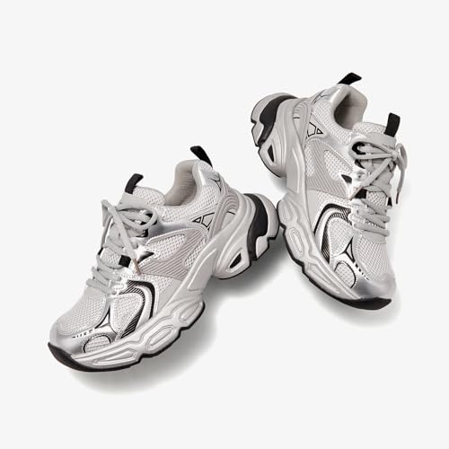 BEAU TODAY Womens Chunky Sneakers Platform Fashion Sneakers for Women Non-Slip Breathable Women's Dad Shoes Comfortable Lace-up Wide Width Tennis Shoes2