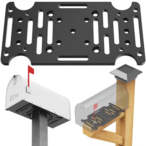 Mailbox Mounting Bracket Universal Mailbox Mounting Plate Compatible with Mail Boss Architectural Mailboxes Gibraltar Hykolity ShoppingOnBed adoorn