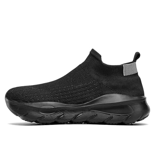 Mens Walking Shoes Running Athletic Sports Sneakers Slip on Mesh Lightweight Breathable Tennis Gym Soft Sole2