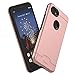 Teelevo Wallet Case for Google Pixel 3a XL, Dual-Layer Case with Hidden Card Storage and Kickstand for Google Pixel 3a XL, Rose Gold
