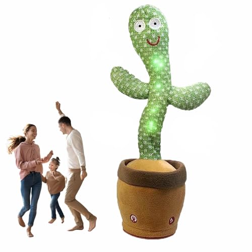 HMJMJC Dancing Cactus,Baby Toy Repeat What You Say,Electronic Interactive Musical Gifts for 1 Year old Girl,Singing and Talking,Baby Encourage Speech Toys for 2 year old Girls