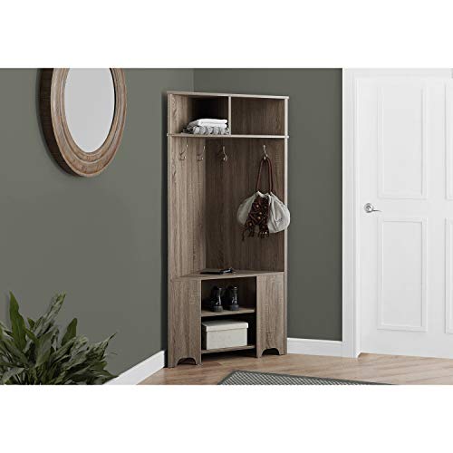 Monarch Specialties Hall Tree One Size Dark Taupe #TOP1