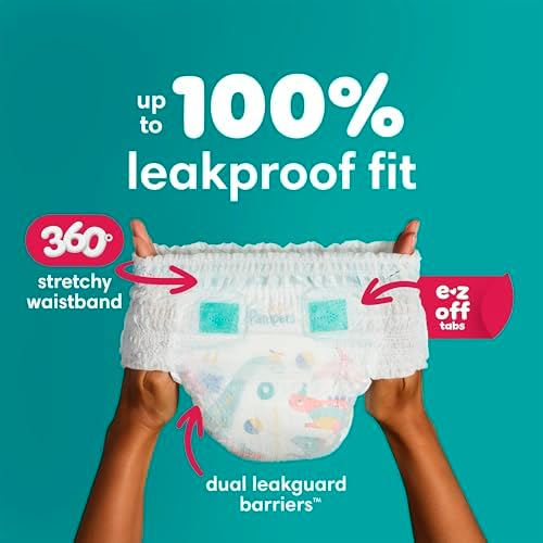 Pampers Pull On Cruisers 360° Fit Disposable Baby Diapers with Stretchy Waistband, Super Pack (Packaging May Vary) - View 5