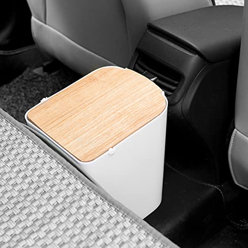 Caneca de basura rectangular con tapa para cocina y baño miniatura 6