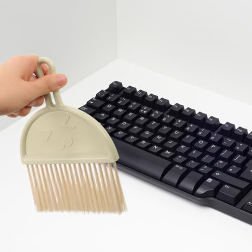 SOLUSTRE 1satz Handfeger Und Kehrschaufel Set Reinigungsset Für Tastaturen Und Schreibtische Robustem Platzsparendes Design Für Erwachsene – Bild 7