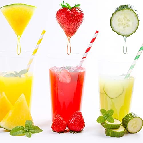 Eruinfang 100 Pack Paper Straws, Party Straws Disposable Straws Biodegradable Recyclable Drinking Straws Colourful Drinking Straws for Birthdays, Parties and Decorations (EruinfangTR054)
